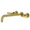 Kingston Brass KS8057KL Wall Mount Tub Faucet, Brushed Brass KS8057KL - alternate 1